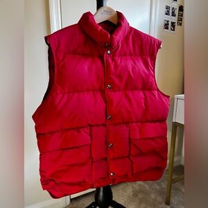 Vintage L.L. Bean Vibrant Red Puffer Vest
